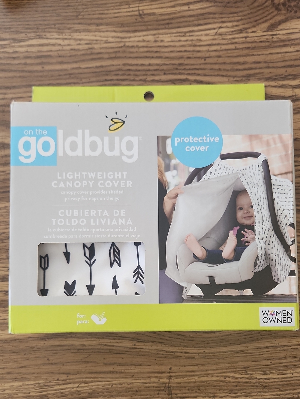 NIB Goldbug Car Seat Canopy Cover
